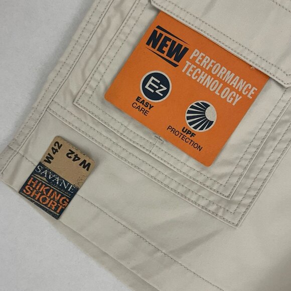 Savane Outdoor Khakis Hiking Short Men's 42 Light Wash Denim Cargo Lot of 2 - Picture 6 of 8